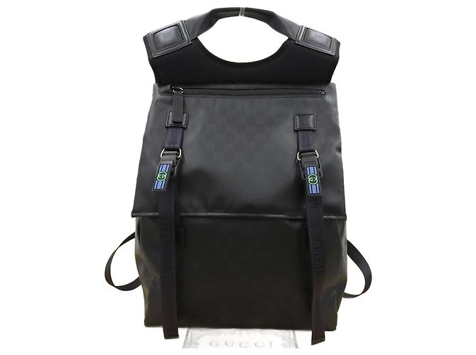 Gucci Interlocking G Kristall GG Rucksack Schwarz