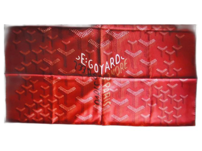Goyard Sciarpe Rosso Seta