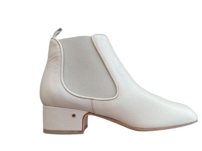 Laurence Dacade Stiefeletten aus beigem Leder