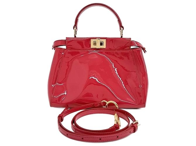 FENDI Peekaboo Mini (8BN244) (10133687) Red  ref.2283871