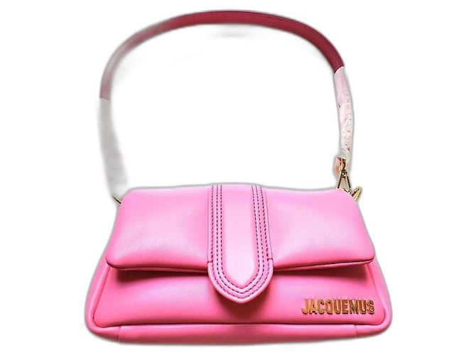 Sac à main Jacquemus Bambimou en cuir rose