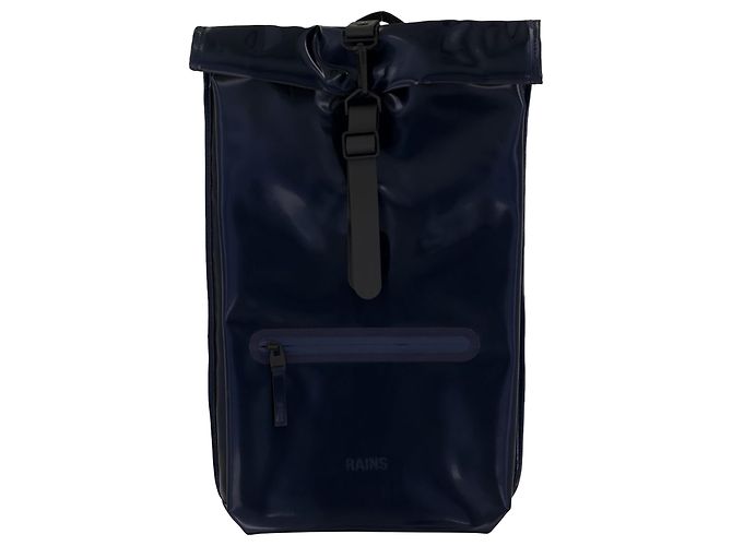 Rolltop Rucksack W3 Backpack - RAINS - Synthetic - Blue