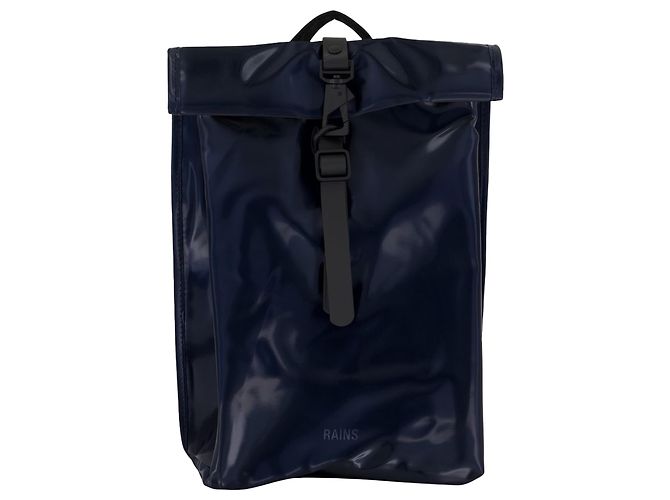 Rolltop Rucksack Mini W3 Backpack - RAINS - Synthetic - Blue