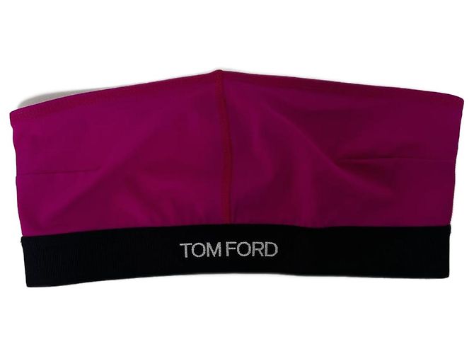 Tom Ford Oberteil Fuchsia mit schwarzem Logo Bund Fuschia