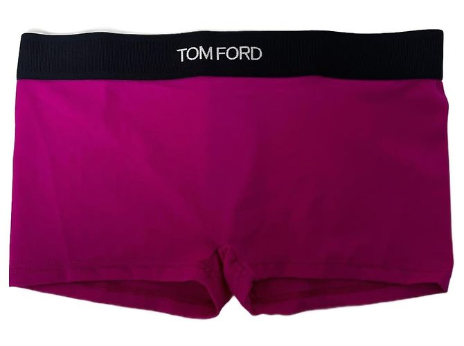Tom Ford Shorts Fuchsia mit schwarzem Logo Bund Fuschia