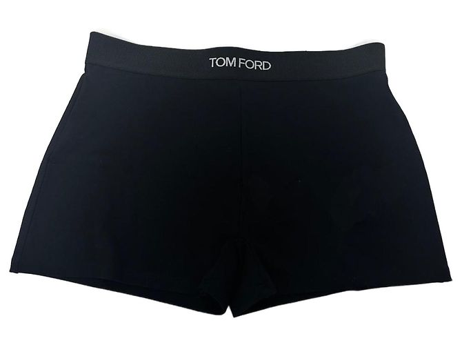 Tom Ford Boyshorts Schwarz mit Logo