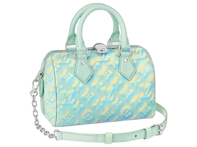 Louis Vuitton Stardust Green Empreinte Monogram Speedy 20 Vert