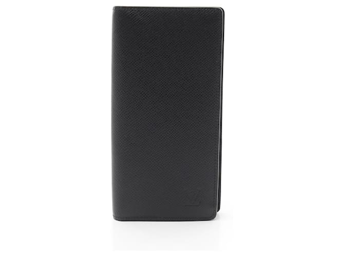 Louis Vuitton Portefeuille Brazza Bi-fold Long Wallet Black Grey Leather  ref.2285997