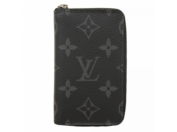 Louis Vuitton Monogram Eclipse Zippy Coin Purse Black  ref.2286889