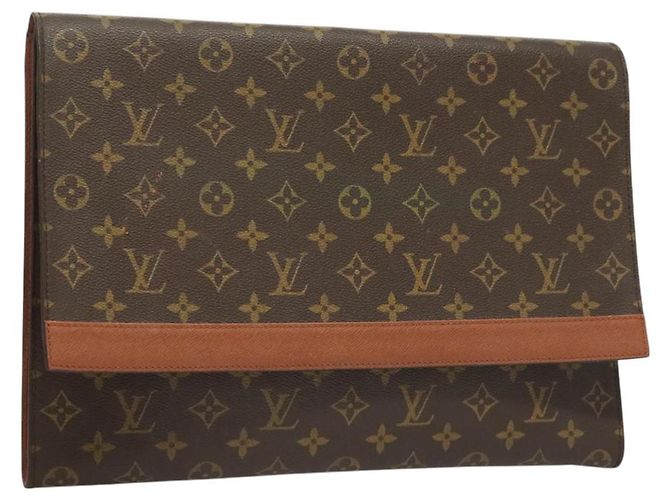 LOUIS VUITTON Monogram Porte Envelope Clutch Bag M51801 LV Auth BA2713 Monogramm