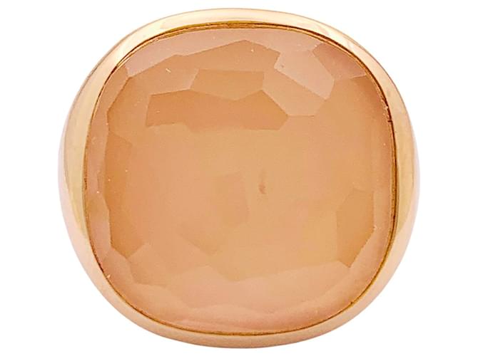 Pomellato 'Cipria' ring in rose gold and rose quartz. Yellow gold  ref.2288075