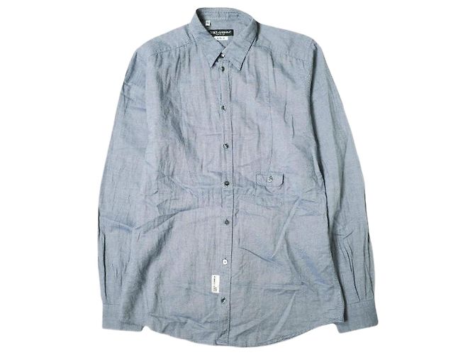 Dolce & Gabbana Camisa de chambray DOLCE&GABBANA GOLD Azul