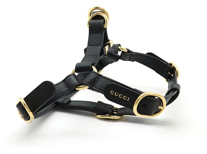 Gucci Pet Harness Leather Harness Black  ref.2288729