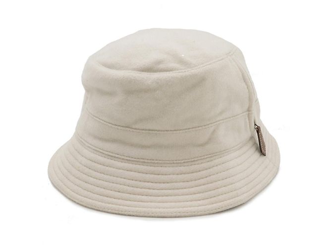 Hermès Hermes Cashmere Bucket Hat Beige