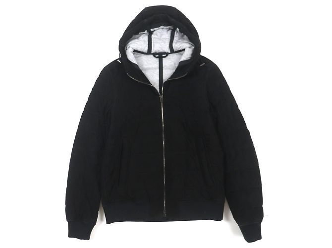 & Other Stories Giacca con cappuccio in pelle di capra e cotone HERNO nera 44 Nero