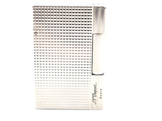 & Other Stories Gatsby Square Diamond Head Logo Gas Lighter Silvery