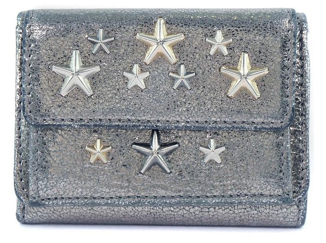 Portafoglio tri-fold Star Studs Jimmy Choo