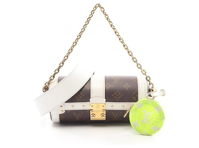 Louis Vuitton Papillon Trunk Monogram Shoulder Bag Brown White Leather  ref.2289796