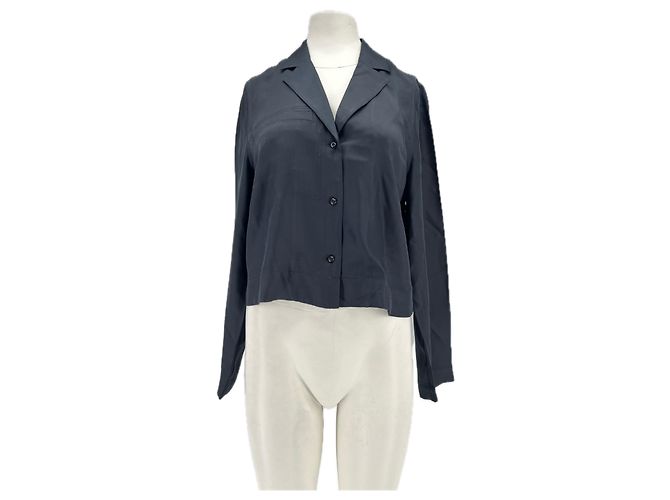 Autre Marque Camicia di seta "Aloma" Nero