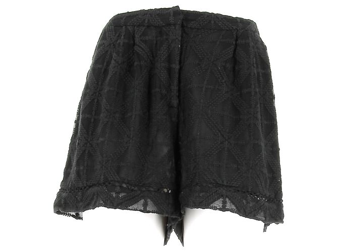 Pantalones cortos de seda negros Zimmermann