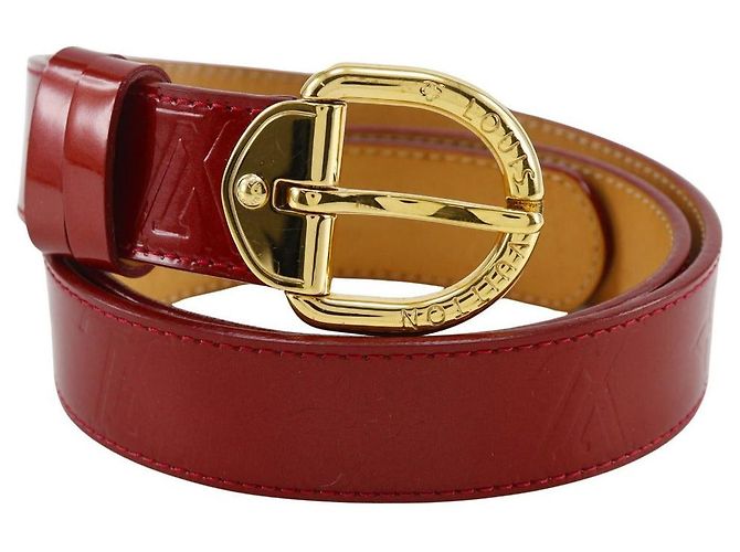 Cinturón Monogram Vernis Louis Vuitton M6980 Roja