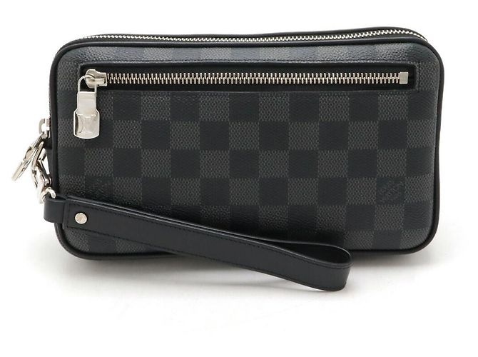 Borsa a mano Louis Vuitton Alpha Damier Graphite Nero Grigio