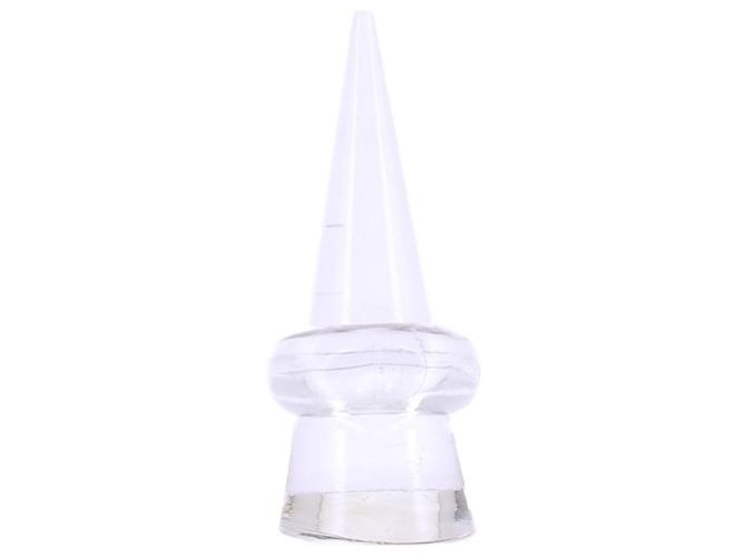 Autre Marque Anillo de plástico transparente Blanco
