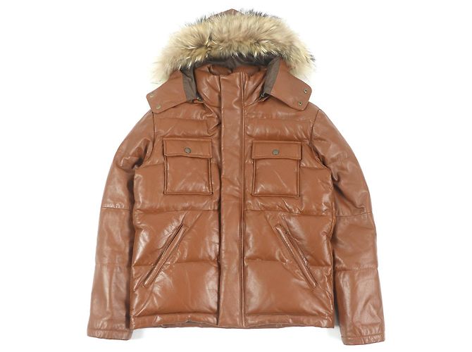 & Other Stories Jaqueta de couro de cordeiro acolchoada PS Paul Smith marrom S