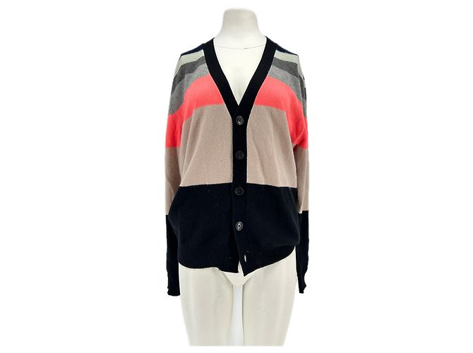 Paul Smith Bunt gestreifter Cardigan Schwarz 