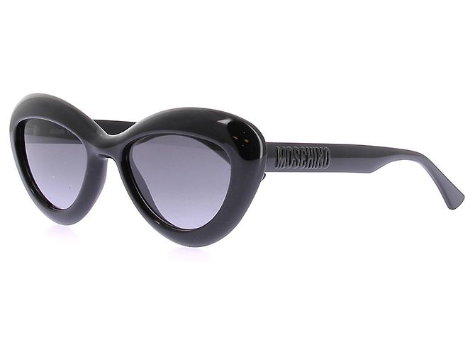Moschino Occhiali da sole rotondi neri Nero