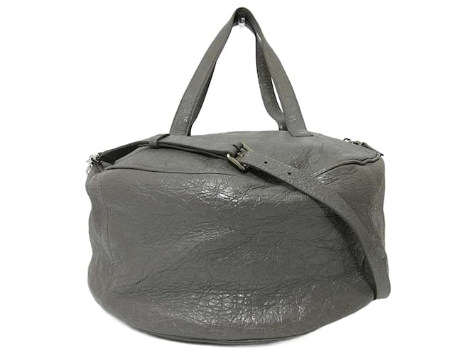 Balenciaga Leather Air Hobo Boston Bag Grey  ref.2290835