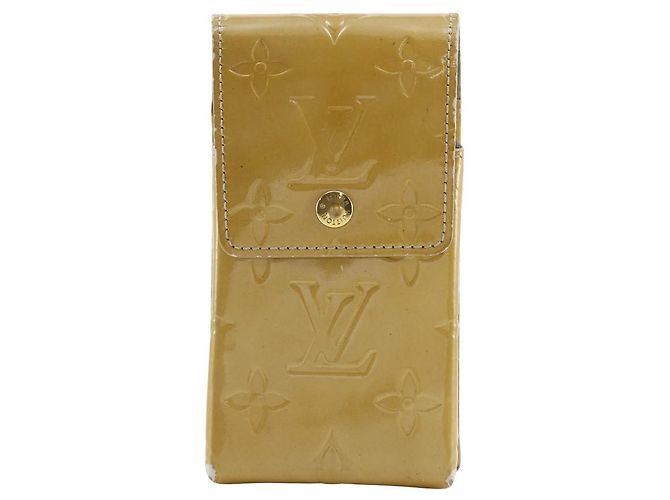 Zigarettenetui Monogram Vernis Louis Vuitton M91048 Beige