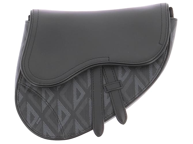 Christian Dior Sac "Saddle" noir Black Leather  ref.2291252