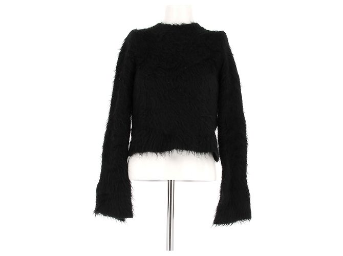Paco Rabanne Wollpullover Schwarz 