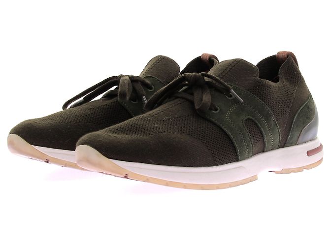 Loro Piana Baskets vertes "360 LP Flexy Walk"