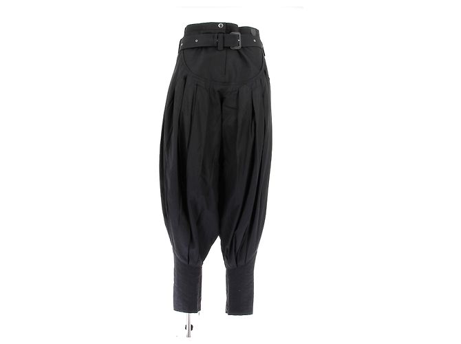 Louis Vuitton Calça balão de seda Preto