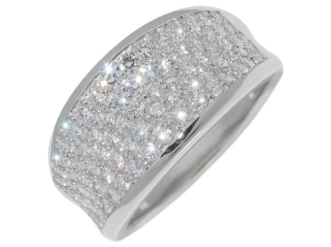 Autre Marque Bague en diamant Pt900 Argenté 