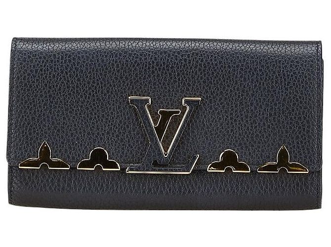 Cartera Larga de Cuero Capucines Louis Vuitton
