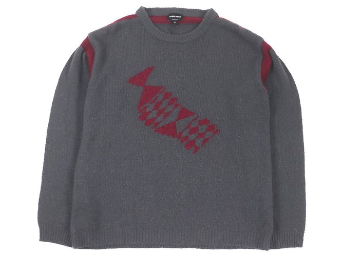 Giorgio Armani Cashmere-Seidenpullover mit schwarzem Etikett
