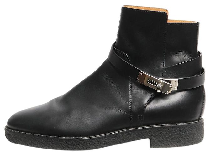 Kelly Hermès Schwarze Neo Stiefeletten - Größe EU 38