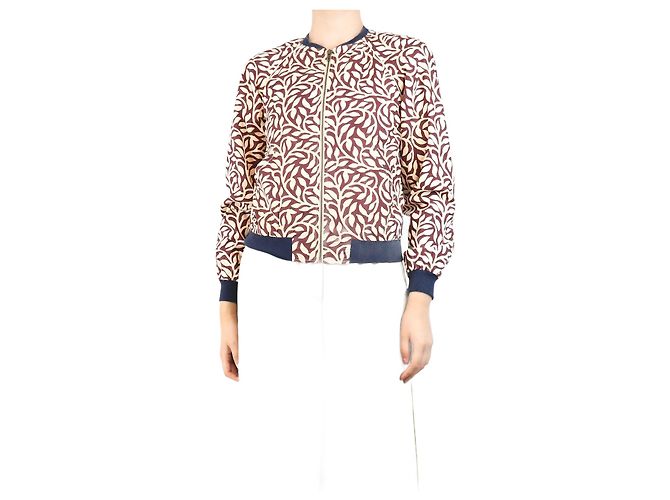Soeur Chaqueta bomber de follaje burdeos - tamaño UK 8