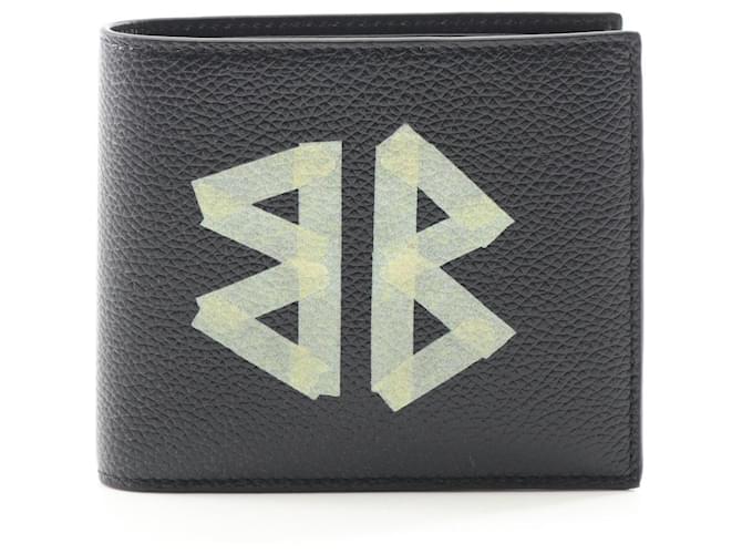 Everyday Balenciaga Cash Square Coin Wallet Black Leather  ref.2292979