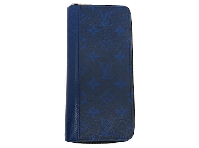Louis Vuitton Zippy Wallet Vertical Blue Leather  ref.2294314