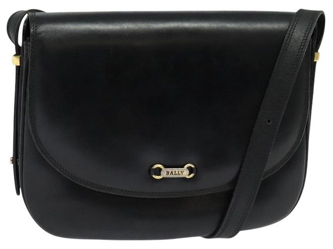 Borsa a Spalla BALLY in Pelle Nera e Oro Auth BA2914 Nero D'oro