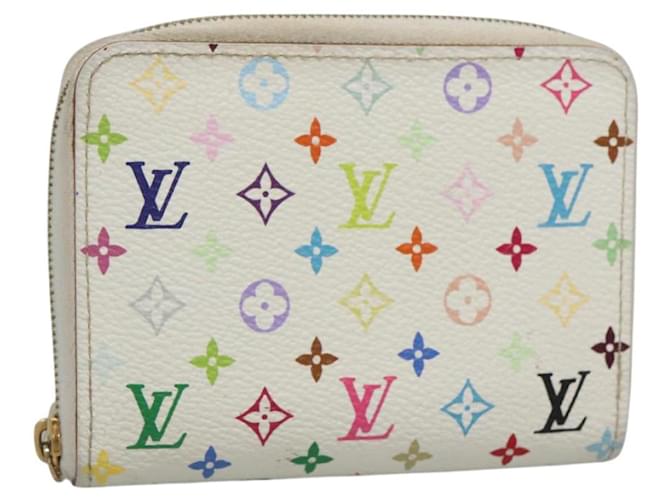 LOUIS VUITTON Monogram Multicolor Zippy Coin Purse White M93741 LV Auth 126806  ref.2294605