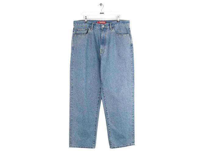 Supreme Jeans dritti in cotone blu