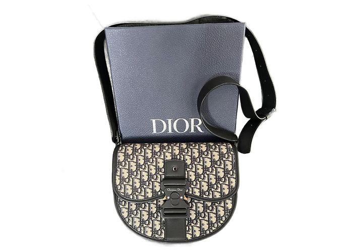 Dior Gallop large model shoulder bag navy blue cloth