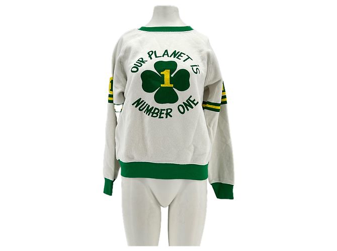 Autre Marque Moletom branco e verde CALL IT BY YOUR NAME