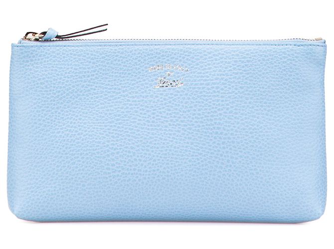 Gucci große Swing-Tasche aus blauer Kalbsleder mit Dollar-Muster