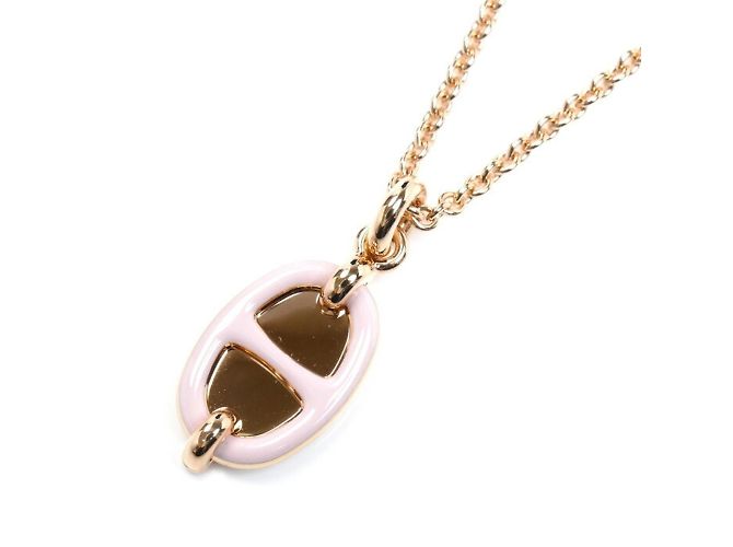 Hermès Collar Péndulo en Oro Rosa Hermes Dorado